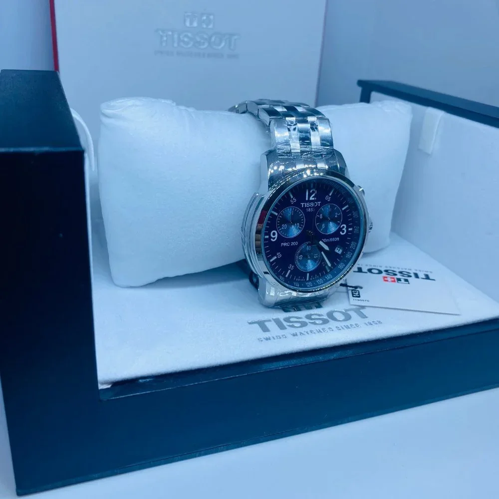 Tissot Men's Blue Face Chrono Watch T17.1.586.42